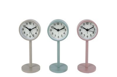 Klok Rikki S roze/groen/beige 3 assorti metaal 1xLR44in