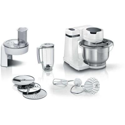 Compacte en multifunctionele patisserierobot KEUKENMACHINE BOSCH Serie 2 - 700W - 3,8L - Wit
