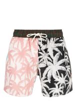 Palm Angels short de bain Patchwork Palms - Noir