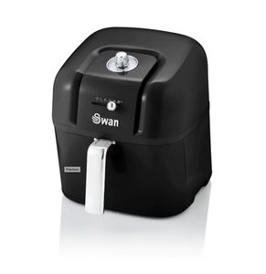 Swan Retro 6L Manual Air Fryer Zwart