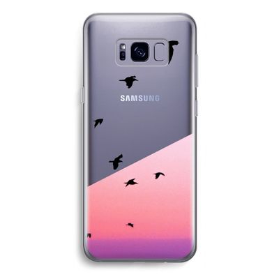 Fly away: Samsung Galaxy S8 Transparant Hoesje