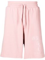 Moschino short de sport à logo en ton sur ton - Rose