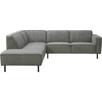 Leen Bakker - Hoekbank Madison Links - Maggy - Stof - Grijs - 230x258x77 Cm