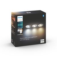Philips Hue Adore badkamerinbouwspot White Ambiance 3-pack + dimmer - thumbnail