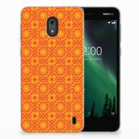 Nokia 2 TPU bumper Batik Oranje