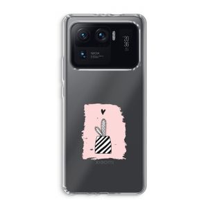 Zwart-wit cactus: Xiaomi Mi 11 Ultra Transparant Hoesje