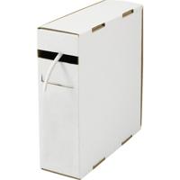 TRU COMPONENTS 1566764 Krimpkous zonder lijm Wit 9 mm 4.50 mm Krimpverhouding:2:1 10 m