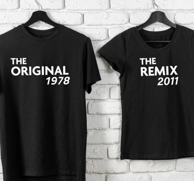 Vaders en zonen tshirts El origineel en remix