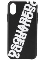 DSQUARED2 coque d'iPhone X à logo imprimé - Noir - thumbnail