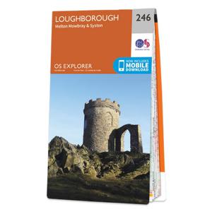 Wandelkaart - Topografische kaart 246 OS Explorer Map Loughborough | O