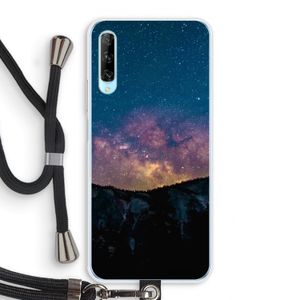 Travel to space: Huawei P Smart Pro Transparant Hoesje met koord