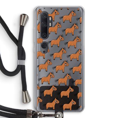 Pony: Xiaomi Mi Note 10 Pro Transparant Hoesje met koord