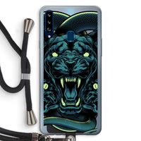 Cougar and Vipers: Samsung Galaxy A20s Transparant Hoesje met koord