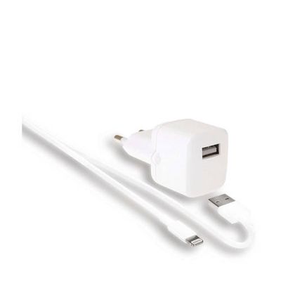 WeFix 2.4A USB-A wandlader en oplaadkabel (1m) WeFix 2.4A USB-A wandlader en oplaadkabel (1m)