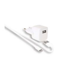 WeFix 2.4A USB-A wandlader en oplaadkabel (1m) - thumbnail