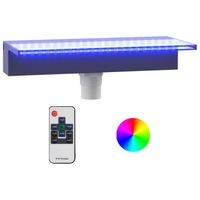 vidaXL Watervaloverlaat met RGB LED's 45 cm acryl
