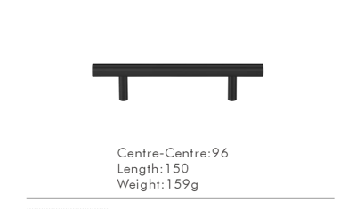 Nurlin T-Bar Messing Kastgreep