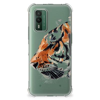 Back Cover Nokia XR21 Watercolor Tiger Back Cover Nokia XR21 Watercolor Tiger