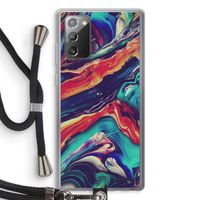 Chameleon Sun: Samsung Galaxy Note 20 / Note 20 5G Transparant Hoesje met koord
