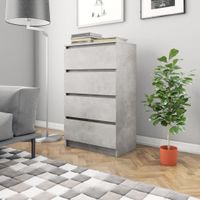 Dressoir 60x35x98,5 cm spaanplaat betongrijs - thumbnail