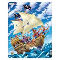 Selecta Larsen legpuzzel het piratenschip , 30st.