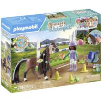 Playmobil Horses of Waterfall ZOE & Blaze met toernooi parcours 71355 - thumbnail