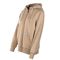 Ariat Dames Vest Rebar All-Weather Sherpa Full Zip Hoodie, oatmeal heather, Maat: S