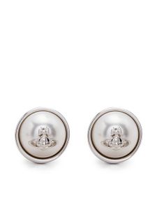 Vivienne Westwood puces d'oreilles à logo Orb - Argent