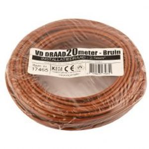 VD draad 20M bruin 2,5mm²