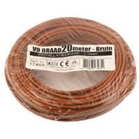 VD draad 20M bruin 2,5mm²