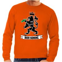 Oranje Koningsdag sweater - Bier koning - heren - trui