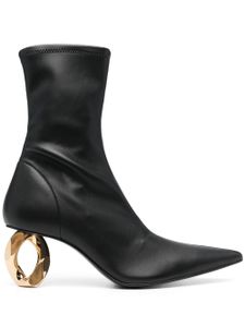 JW Anderson bottines à talon sculpté 70 mm - Noir