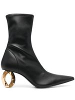 JW Anderson bottines à talon sculpté 70 mm - Noir - thumbnail