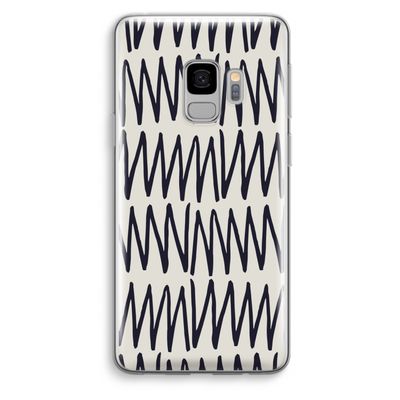 Marrakech Zigzag: Samsung Galaxy S9 Transparant Hoesje