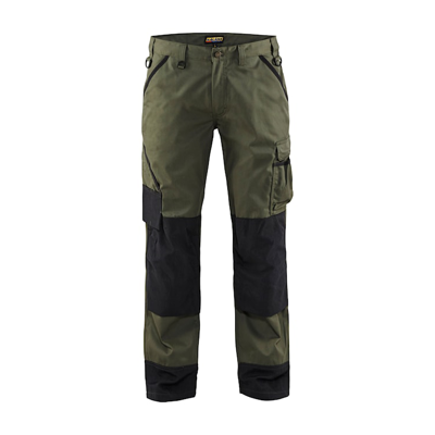 Blåkläder Garden werkbroek 14541835 | Army Groen/Zwart | Maat 46 - 7330509278468