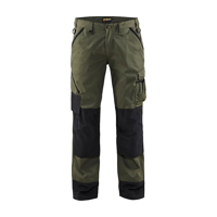 Blåkläder Garden werkbroek 14541835 | Army Groen/Zwart | Maat 48 - 7330509278499