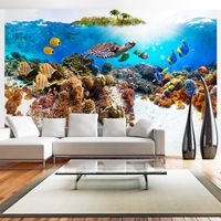 Zelfklevend fotobehang - Zeedieren in de oceaan , Premium Print - thumbnail