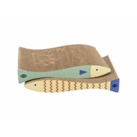 Krabpaal voor Katten Trixie Crème Munt Karton 40 × 30 × 11 cm (2 Onderdelen) (2 Stuks)