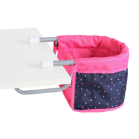 Poppen Tafelstoeltje - Confetti Pink