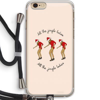 Jingle Ladies: iPhone 6 PLUS / 6S PLUS Transparant Hoesje met koord