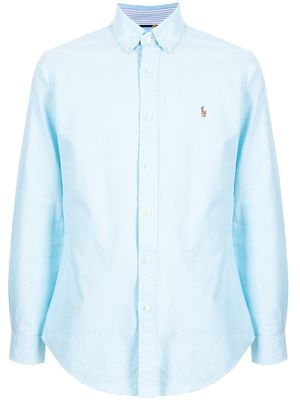 Polo Ralph Lauren chemise à logo brodé - Bleu