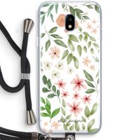 Botanical sweet flower heaven: Samsung Galaxy J3 (2017) Transparant Hoesje met koord