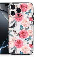 iPhone 16 Pro Max Bloemen Hoesje Butterfly Roses