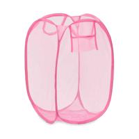 Wasmand flexibel/opvouwbaar - roze - kunststof - 33 x 33 x 58 cm - 60 liter