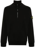 Stone Island sweat zippé à patch Compass - Noir - thumbnail