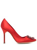 Manolo Blahnik escarpins Hangisi à boucle ornementée - Rouge - thumbnail