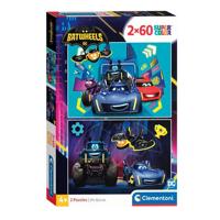 Clementoni legpuzzel super color batwheels, 2x60st.