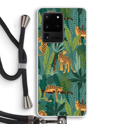 Luipaard 2: Samsung Galaxy S20 Ultra Transparant Hoesje met koord