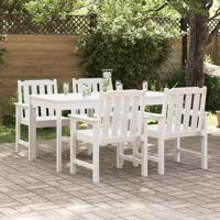 Tuinstoel 4 pcs Wit 65.5 x 55.5 x 88cm Kunststof