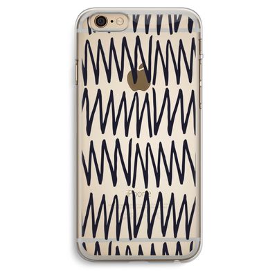 Marrakech Zigzag: iPhone 6 Plus / 6S Plus Transparant Hoesje